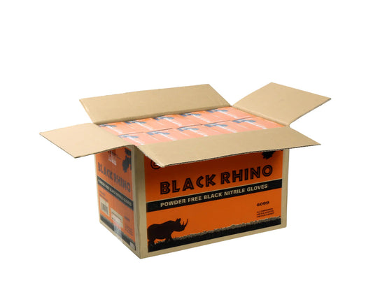 Black Rhino 6.0 Grams Powder-Free Disposable Nitrile Exam Gloves
